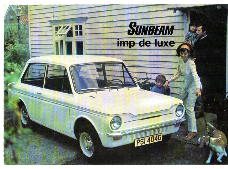 Sunbeam Imp De Luxe Mk3 1969-71 Dutch Market Foldout Sales Brochure Hillman - Image 1 of 1