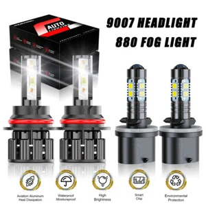 9007+880 Headlight High/Low Beam Fog Light Bulbs For Nissan Xterra 2003 2004 - Picture 1 of 16
