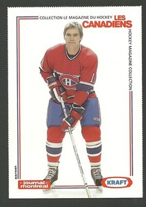 Ryan Walter 1990 Journal de Montreal Canadiens Kraft Hockey Postcard Card
