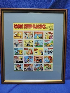 Framed Classic Comic Strip Classics 32 cents 20 Stamp collection - Picture 1 of 9