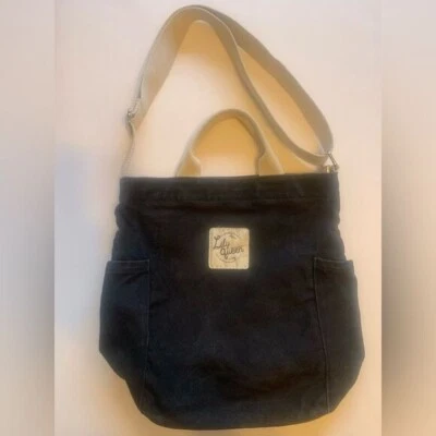 Lily Queen Black Denim Bag Purse Crossbody Tote - Image 1 of 4