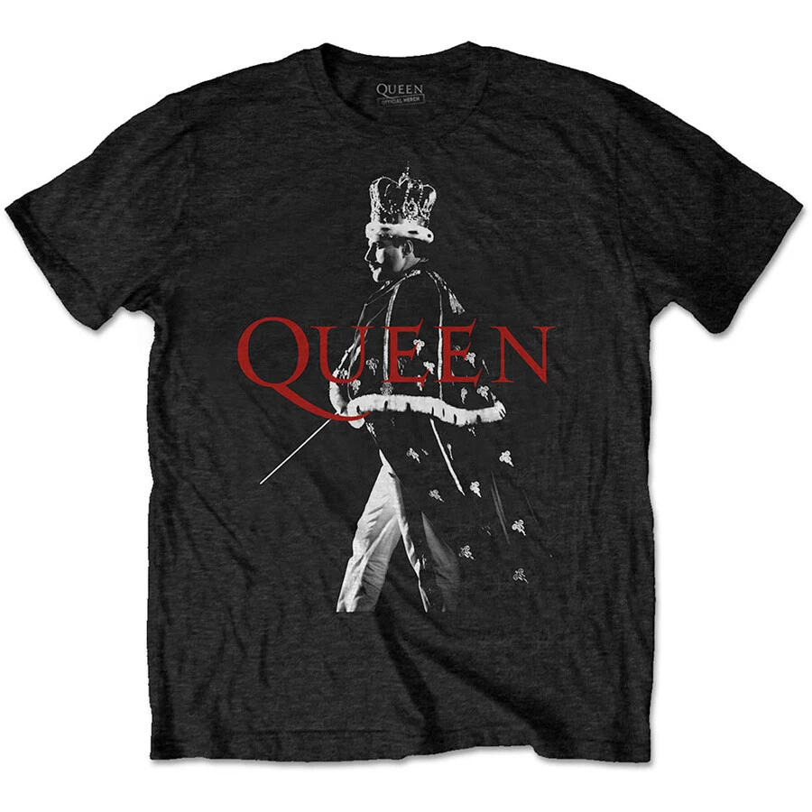 Queen - Freddie Mercury- Freddie Crown - Black t-shirt - Image 1 of 1