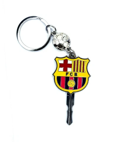 Barcelona Soccer Team Metal Logo Key Shaped Keychain Llavero Keyring for Fans Cover