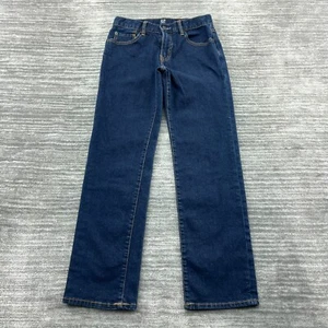 Gap Jeans Size 14 Youth Straight Stretch Mid Rise Medium Wash Blue Denim - Picture 1 of 11