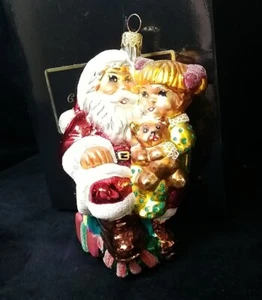 Christopher Radko Christmas Story Time Santa Claus Glass Ornament 98-368-0 - Picture 1 of 4