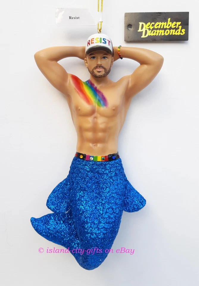 December Diamonds Resist Merman Christmas Tree Ornament 5555092