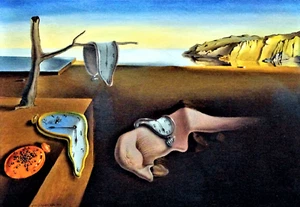 SALVADOR DALI - PERSISTENCE OF MEMORY - REFRIGERATOR PHOTO MAGNET - Picture 1 of 3
