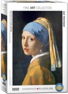 Girl With The Pearl Earring Jan Vermeer 1000 piece jigsaw  680mm x 490mm - Picture 1 of 3