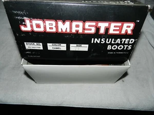 Vtg  Jobmaster Insulated Boots Men's Size 7 1/2 E 25-1427795 Steel Shank Camel - Picture 1 of 10