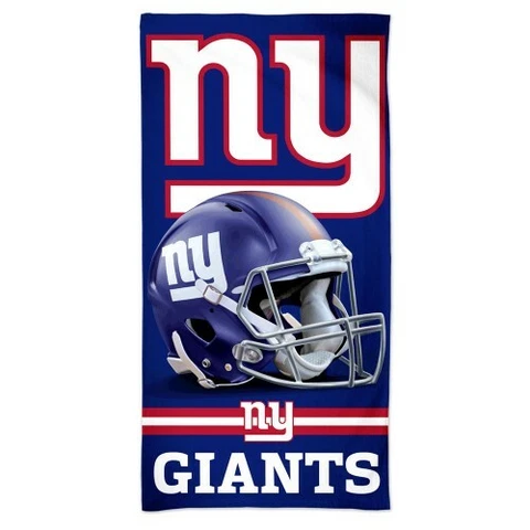 NEW YORK GIANTS SPECTRA BEACH TOWEL 30"X60" COTTON PLUSH NFL LICENSED Cover