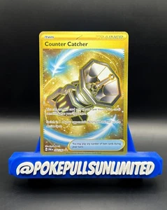 Counter Catcher 235/182 Full Art Gold English Paradox Rift PAR EN Pokémon Card - Picture 1 of 2
