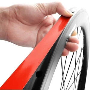 Red Tubular Rim Tapes 5m Tire Tubular Adhesive Glue Tapes - Picture 1 of 8