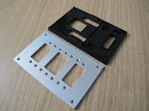 Adjustable 5th wheel Coupling Mounting Plate Tamiya 1/14 King Knight Hauler Man - Picture 1 of 4