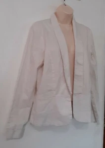 Maurices Off  White Women SZ Large  Open Long Sleeves Jacket Blazer  - Picture 1 of 10