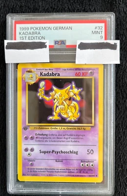 1999 Pokemon GERMAN 1st Edition Base Set 32/102 Kadabra PSA 9 - Image 1 of 4