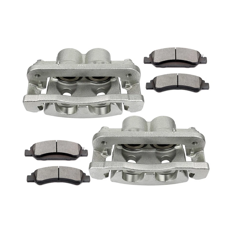 Pinzas de freno delanteras y pastillas de cerámica para GMC Sierra 1500 Yukon 2007-2017 Foto 1 de 1