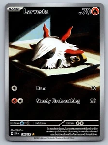 Larvesta - Illustration Rare  - Surging Sparks  - 196/191 - Pokemon TCG NM  - Picture 1 of 2