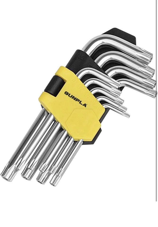 Torx Hex Key Allen Star Short Arm Wrench Hex Keys Security Torx End Holes Set of - Image 1 of 2