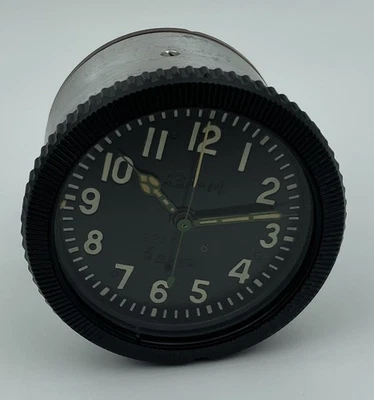 AVRM USSR Soviet Military Tank Panel Clock 5 Days #98469 - Image 1 of 4