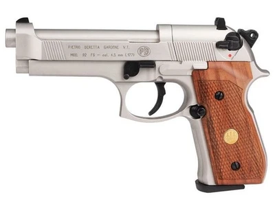 Pistola de aire comprimido Beretta 92FS, .177 CO2 - Empuñaduras de madera 425 FPS Foto 1 de 4