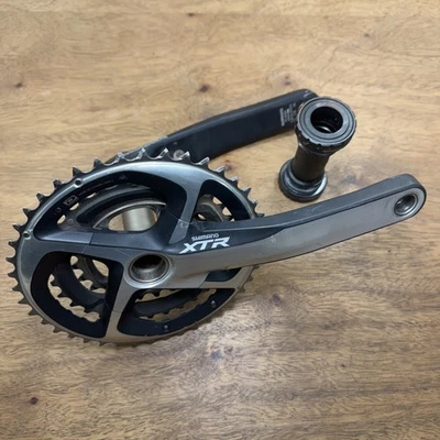 Shimano XTR FC-M980 Triple 42/32/24t 10 Spd 175mm Crankset W/ BSA Bottom Bracket - Image 1 of 4