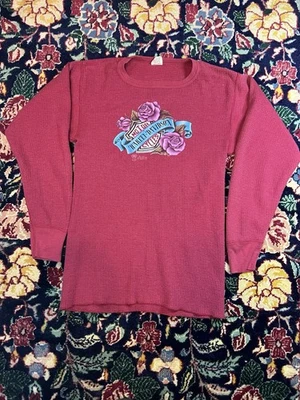 Camisa larga John para mujer talla L 1987 Harley Davidson, emblema 3D rosa gráfico Foto 1 de 4