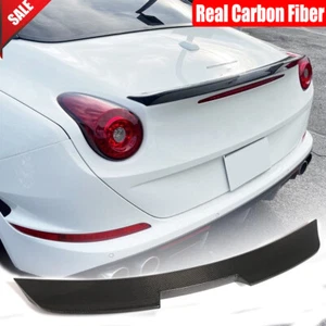 Real Carbon Fiber Rear Trunk Spoiler Boot Wing For Ferrari California T 2015-18 - Picture 1 of 12