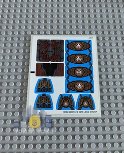 Lego Legends Of Chima STICKER SHEET ONLY for Set 70008 Gorzan's Gorilla Striker - Picture 1 of 1