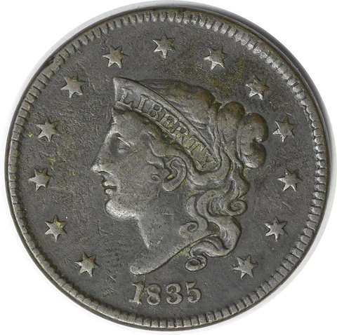1835 Large Cent VF Uncertified #233 Cover