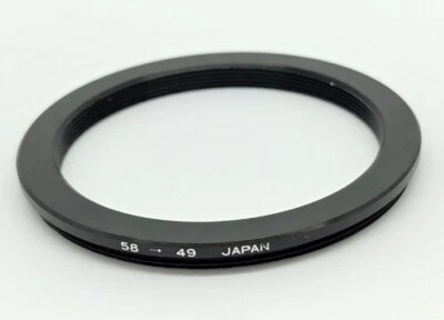 58-49mm STEP DOWN (STEPPING) FILTER RING ADAPTER - Image 1 of 2
