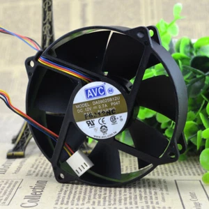 Ventilador de refrigeración PWM de alto volumen de aire AVC DA09025B12U 0,7A DC 12 9 CM - Imagen 1 de 5