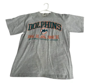 Vtg 90's Miami Dolphins Dan Marino T-Shirt Size L Tour Champ Tag Dated 1998 NFL - Picture 1 of 9