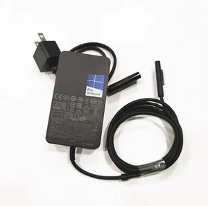 Genuine OEM 44W Microsoft 1800 Surface Pro Charger Surface Pro 3/4/5/6/7 + Cord - Picture 1 of 4