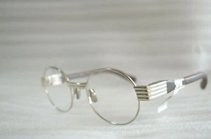NEW AUTHENTIC MORGENTHAL FREDERICS OZZY SIL/EBO-W3M EYEGLASSES - Picture 1 of 6