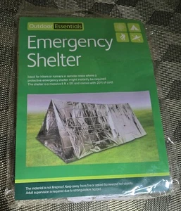 Outdoor Essentials Emergency Shelter Tent 8'x5'; Camping/Hiking; Remote Areas - Picture 1 of 2