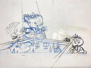 Originalzeichnung von Harald Siepermann Alfred J. Kwak: Kwak Universium Billiard - Bild 1 von 5