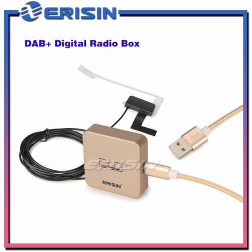 Erisin DAB + BOX Cyfrowa antena 3M Wzmocniona antena do radia samochodowego Android 9/10