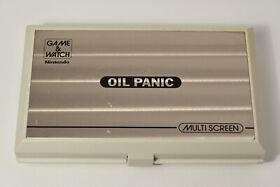 Vintage Nintendo Game And Watch electronic console Oil Panic Game 1982 