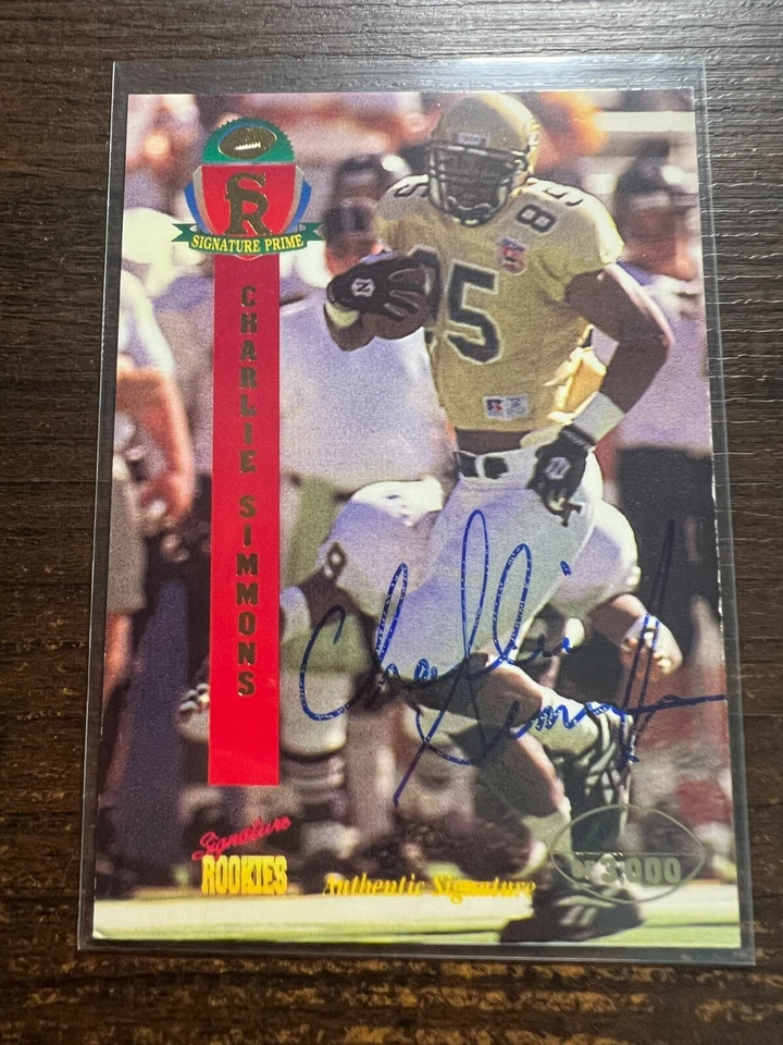 A129,373 - 1995 Signature Rookies Signature Prime Auto #38 Charlie Simmons/3000 - Image 1 of 1