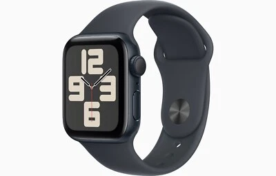 Apple Watch SE S/M 40mm Midnight Aluminum Case Midnight Sport Band ✅SHIPS TODAY✅ - Image 1 of 3