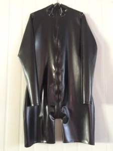 Neu Latex Catsuit Strumpfhose Gummi Zentai Schwarz Ganzzug Herren Mode Gr. S-XXL - Bild 1 von 3