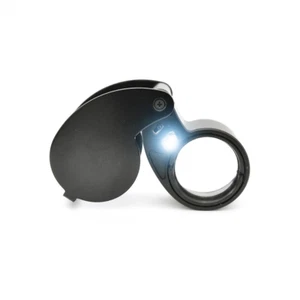 LED Lighting 40X Hand-Held Magnifying Optical-Glass-Lens Magnification Magnifier - Picture 1 of 2