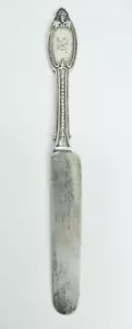 Coltello da tè piatto Kenilworth by Albert Coles in argento sterling / Bkfst. 7 5/8". S-328 - Foto 1 di 10