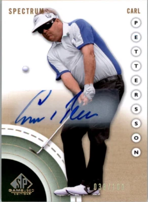 Autógrafos Spectrum #19 Carl Pettersson 2014 SP Game usados/100 automático Foto 1 de 2