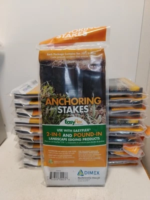 "Lote de 10 estacas de anclaje Dimex Easy Flex 10"" bordes de paisaje" Foto 1 de 4