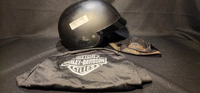 Viseira retrátil tamanho M Harley Davidson HD-H03 motocicleta meio capacete DOT FMVSS - Imagem 1 de 4