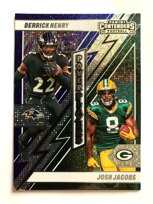 DERRICK HENRY  / JOSH JACOBS SPARKLE 2024 CONTENDERS POWER PLAYERS #17 - Image 1 of 2