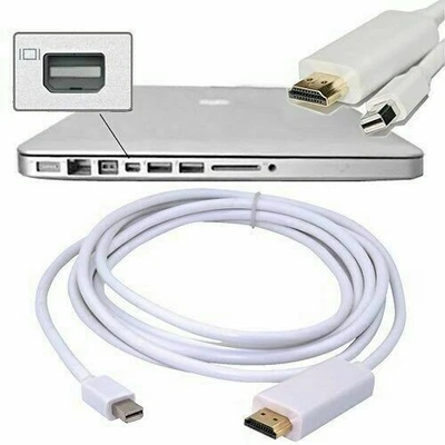1.8 Meter Mini Display Port DP to HDMI TV Cable Adapter  For MacBook Pro iMac - Image 1 of 4