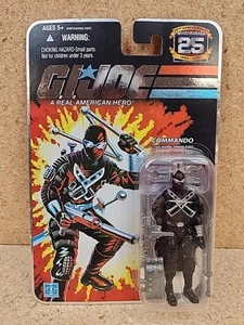GI Joe 25th Anniversary 2007 Hasbro Snake Eyes Commando Foil NEW MOC  - Picture 1 of 8