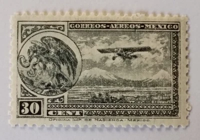 Mexico Airmail Stamp, 1929, sc#C14, Mint, NH, OG, VF/XF - Image 1 of 2
